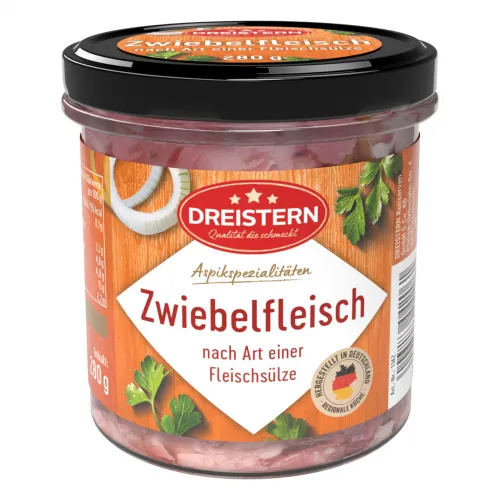 Zwiebelfleisch Glas 280Bs/6/***